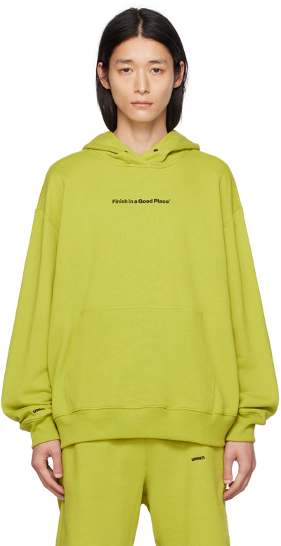 Unna Green Slow Motion Hoodie In Golden Green