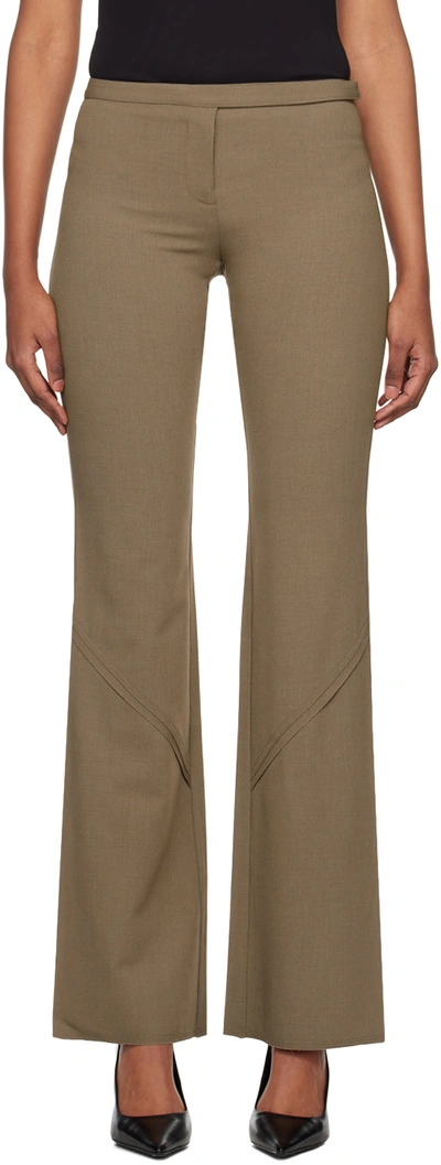 Bec & Bridge Taupe Alexia Trousers In Toffee