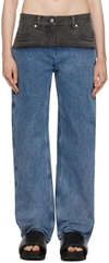 3.1 PHILLIP LIM / フィリップ リム BLUE & GRAY SLOUCHY JEANS