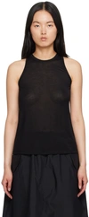 6397 BLACK HIGH NECK TANK TOP