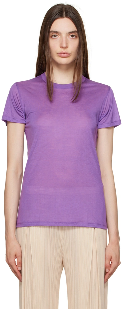 Baserange Purple Crewneck T-shirt