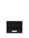 Ferragamo Logo-plaque Leather Wallet In Black