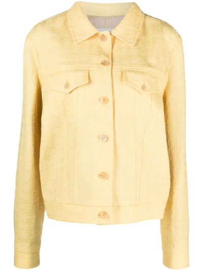 Giuliva Heritage Spread-collar Shirt Jacket In Yellow