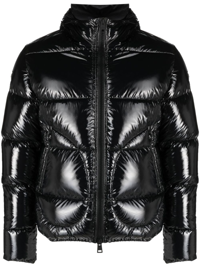 HERNO LAMINATED HOODED PADDED JACKET