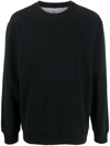 Brunello Cucinelli Crew Neck Cotton Sweatshirt In Black