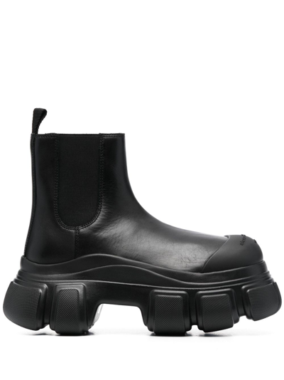 Alexander Wang Storm Chelsea Boot In Leather In Black