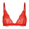 Dolce & Gabbana Lace Triangle Bra In Nail_red