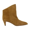 Isabel Marant Dripi Suede Ankle Boots In Taupe