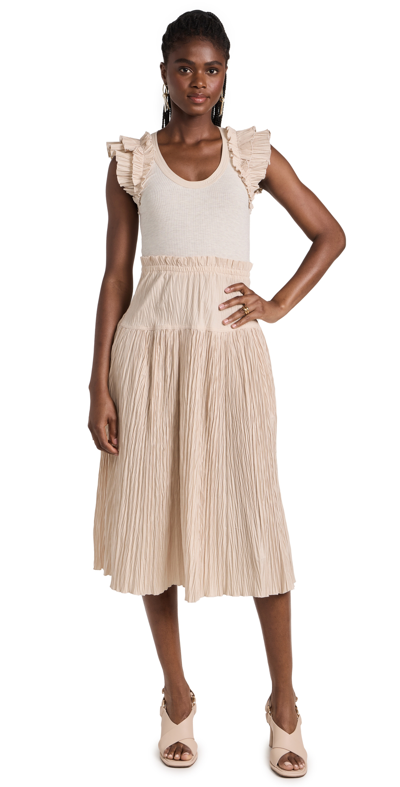 Ulla Johnson Virginia Dress In Beige