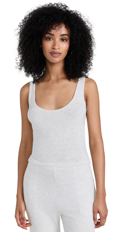 Leset Lauren Scoop Neck Tank In Cloud