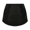 Dolce & Gabbana Satin High-waisted Panties With Lace Details In Black