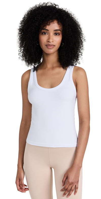 Alo Yoga Seamless Superlite Tank In White