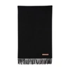 Acne Studios Canada Narrow Wool Scarf In Black