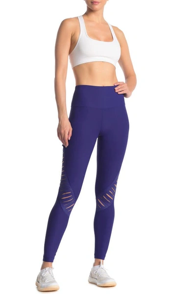 90 Degree By Reflex Vented High Waist Leggings In Berry Blue