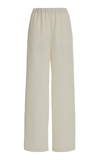 VALENTINO SILK WIDE-LEG PANTS