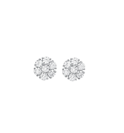 Diana M. Diamond Earrings In White