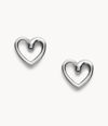 Fossil Women's Silver-tone Stud Earring In Silver