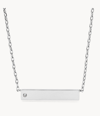 FOSSIL WOMEN'S STAINLESS STEEL ID NECKLACE
