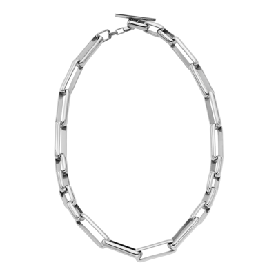 Fossil Women's Archival Core Essentials Stainless Steel Chain Necklace In Silver