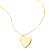 Adornia 14k Plated Heart Locket Necklace In Yellow