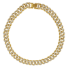 ADORNIA FLAT CURB CZ CHAIN NECKLACE GOLD
