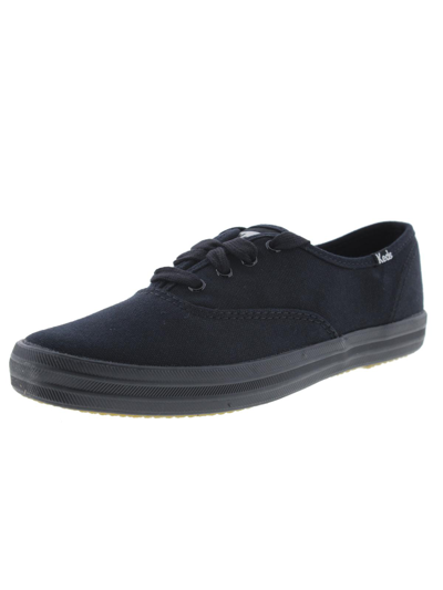 Keds Women's Champion Ortholite Lace-up Oxford Fashion Sneakers From Finish Line In Black