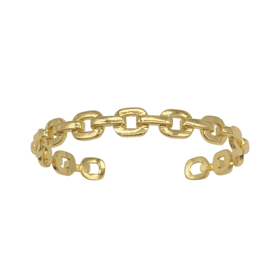 Adornia 14k Gold-plated Chain Link Cuff Bracelet