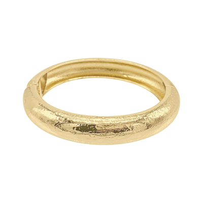 Adornia Textured Bangle Bracelet In Gold