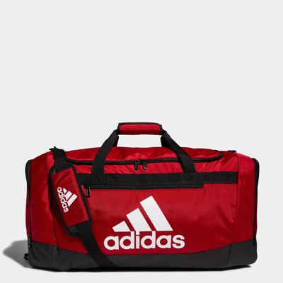 Adidas Originals Men's Defender Iv Medium Duffel Bag In Team Power Red