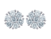 Diana M. 0.50 Diamond Cluster Studs In White