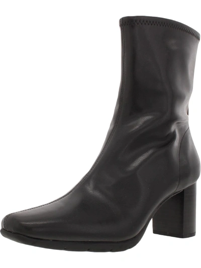 Aerosoles Miley Womens Padded Insole Mid-calf Boots In Black