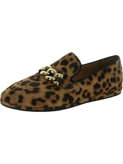 Aerosoles Kailee Womens Animal Print Calf Hair Loafers In Multi