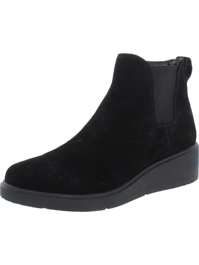 Aqua College Loretta Womens Slip On Waterproof Booties In Black