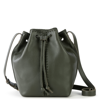 The Sak Ivy Drawstring Leather Bucket Bag In Green