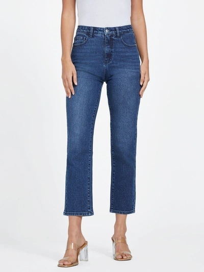 Guess Factory Jeannie High-rise Straight Jeans In Blue