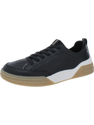 Dr. Scholl's Shoes Feelin Free Womens Leather Comfort Casual And Fashion Sneakers In Black