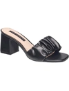 FRENCH CONNECTION CHALLENGE WOMENS FAUX LEATHER SLIDE DRESS SANDALS