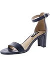 Nine West Pruce 3 Womens Pumps Evening Sandals In Navy Mirror Metallic
