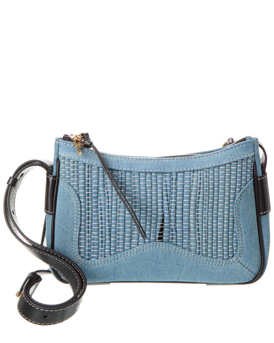 See By Chloé Mini Denim & Leather Hobo Bag In Blue