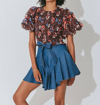 CLEOBELLA Maddi Mini Skirt In Classic Blue