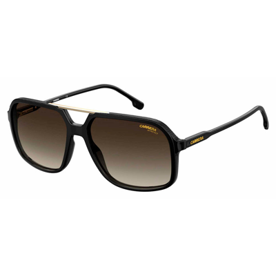 Carrera Ca 229/s R60 Ha Unisex Square Sunglasses In Black