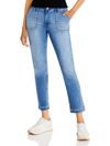 PAIGE Mayslie Womens Denim Light Wash Straight Leg Jeans