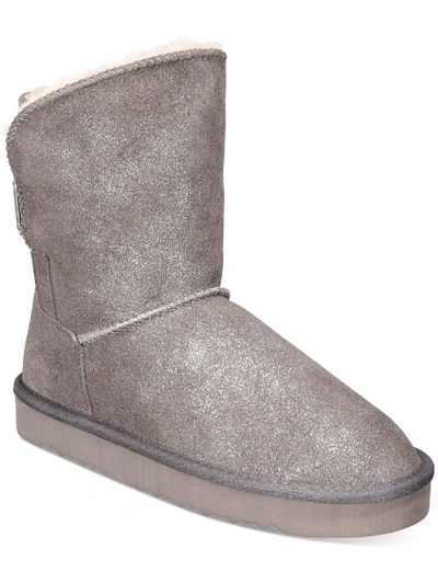 Style & Co Teenyy Womens Suede Pull On Ankle Boots In Multi