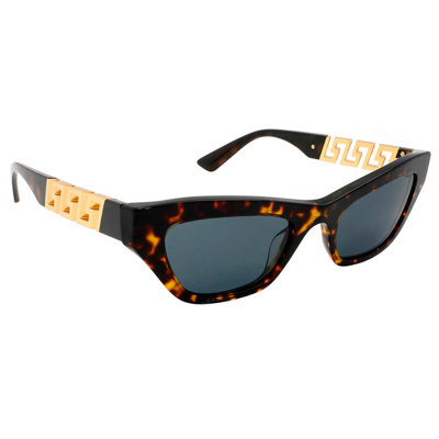 Versace Ve 4419 708/87 Womens Cat-eye Sunglasses In Brown