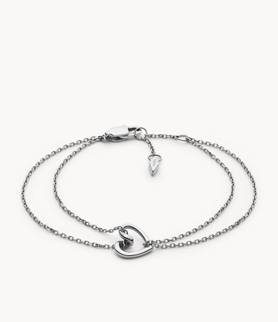 Fossil Women's Silver-tone Chain Bracelet