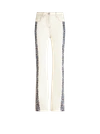 Etro Jeans Mit Floralen Seitenstreifen In White