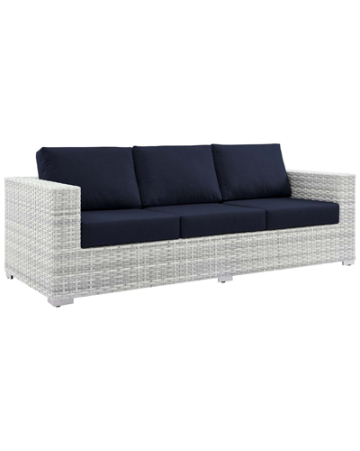 Modway Convene Outdoor Patio Sofa In Grey