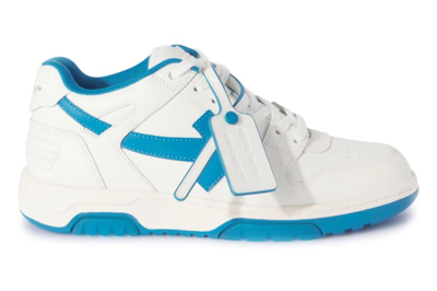 Pre-owned Off-white Out Of Office "ooo" Low White Blue (fw23) In White/blue