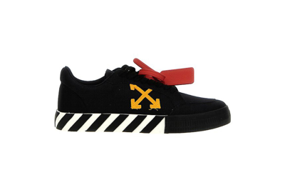 Pre-owned Off-white Vulcanized Low Black Orange Canvas