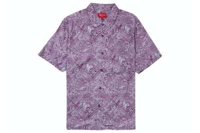 Pre-owned Supreme Dollar S/s Shirt Purple